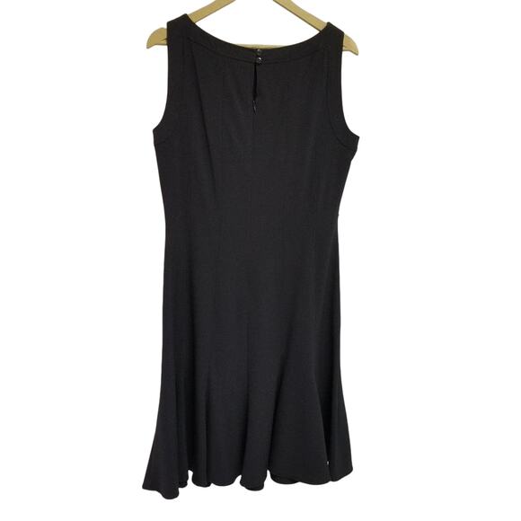 Sandra Darren Black Dress Skater Flowy Skirt Type Nice Detail Excellent! S 10 - Picture 2 of 8